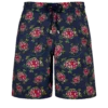Vilebrequin Men Stretch Long Swim Trunks Provencal Turtles