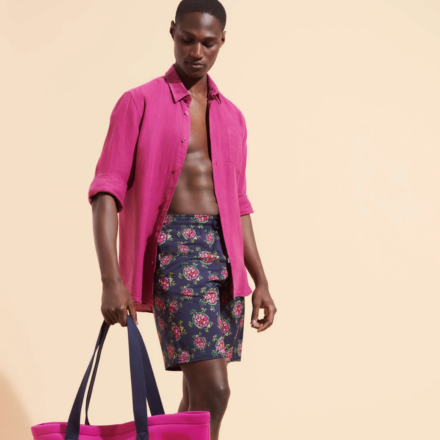 Vilebrequin Men Stretch Long Swim Trunks Provencal Turtles 7 Vilebrequin Men Stretch Long Swim Trunks Provencal Turtles - Image 5