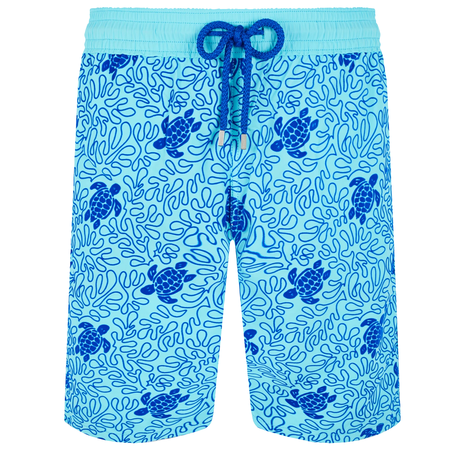 Vilebrequin Men Swim Trunks Long Turtles Splash Flocked 3 Vilebrequin Men Swim Trunks Long Turtles Splash Flocked