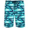 Vilebrequin Men Long Swim Trunks Requins 3D