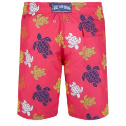 Vilebrequin Men Long Swim Trunks Ronde Des Tortues -Outdoor Beach & Swimwear OKOC3B36 256 back 3920x3920 1