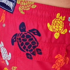 Vilebrequin Men Long Swim Trunks Ronde Des Tortues -Outdoor Beach & Swimwear OKOC3B36 256 supp1 3920x3920 1