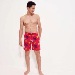 Vilebrequin Men Long Swim Trunks Ronde Des Tortues -Outdoor Beach & Swimwear OKOC3B36 256 supp4 3920x3920 1