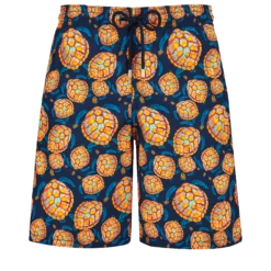 Vilebrequin Men Long Swim Trunks Carapaces