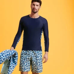 Vilebrequin Men Long Swim Trunks Turtles Leopard -Outdoor Beach & Swimwear OKOU3B05 373 supp1 3920x3920 1