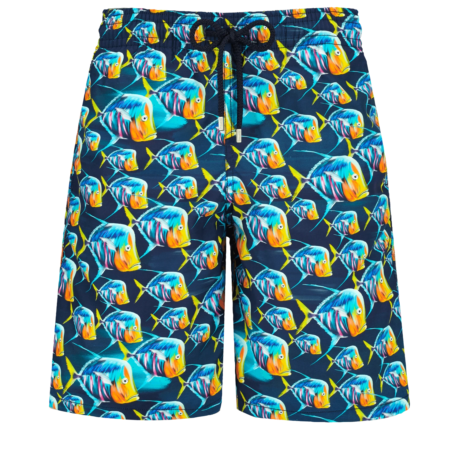 Vilebrequin Men Long Swim Trunks Piranhas 3 Vilebrequin Men Long Swim Trunks Piranhas
