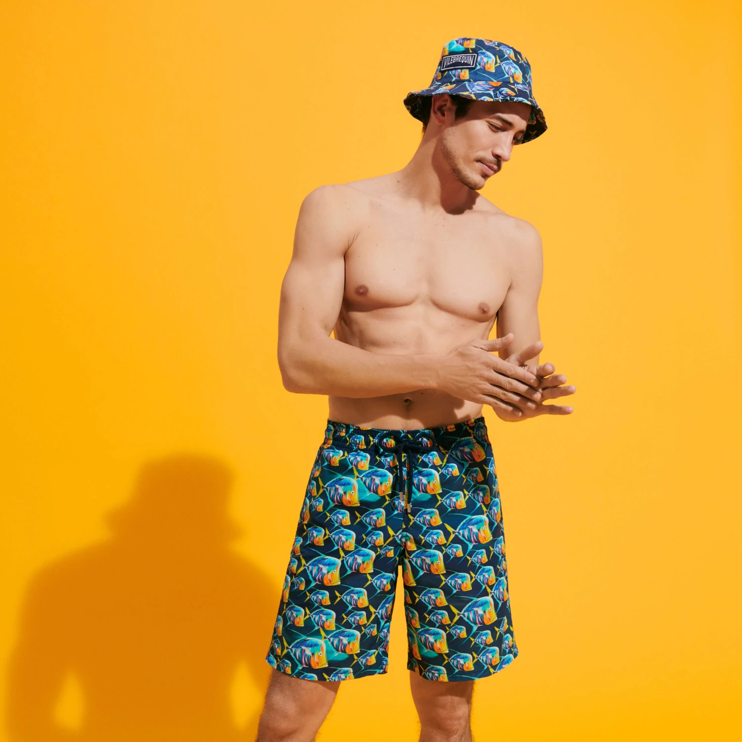 Vilebrequin Men Long Swim Trunks Piranhas 7 Vilebrequin Men Long Swim Trunks Piranhas - Image 5