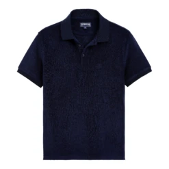 Vilebrequin Men Terry Cloth Polo Shirt Solid