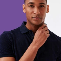 Vilebrequin Men Terry Cloth Polo Shirt Solid 15 Vilebrequin Men Terry Cloth Polo Shirt Solid -Outdoor Beach & Swimwear PAFP551P 390 supp3 3920x3920 1