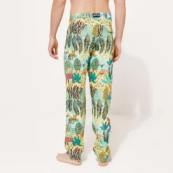 Vilebrequin Men Printed Linen Pants Jungle Rousseau -Outdoor Beach & Swimwear PAHC3U03 414 supp2 3920x3920 1