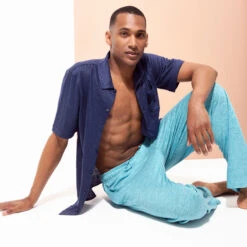 Vilebrequin Unisex Linen Pants Solid -Outdoor Beach & Swimwear PIEU2O00 374 supp3 3920x3920 1