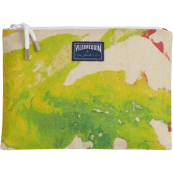 Unisex Linen Beach Pouch Gra - Vilebrequin X John M Armleder -Outdoor Beach & Swimwear PKXH2U11 987 supp1 3920x3920 1