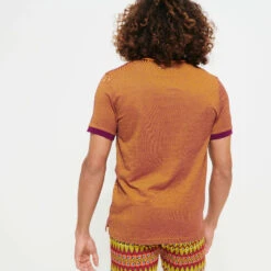 Vilebrequin Men Changing Cotton Pique Polo Shirt Solid -Outdoor Beach & Swimwear PLNH2N02 861 backworn 3920x3920 1