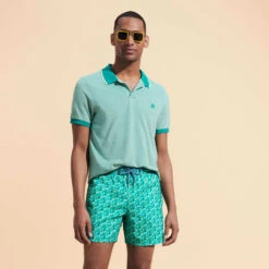 Vilebrequin Men Cotton Changing Color Pique Polo Shirt -Outdoor Beach & Swimwear PLNU3N02 467 supp2 3920x3920 1