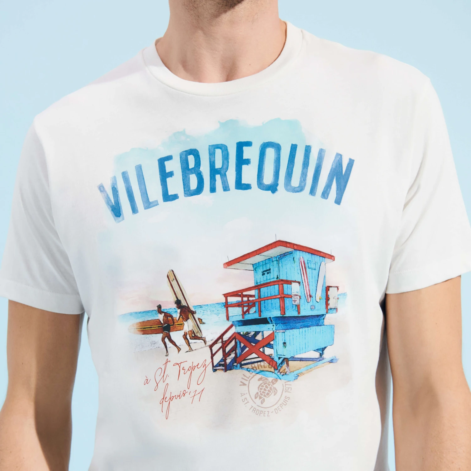 Vilebrequin Cotton Men T-shirt Malibu Lifeguard 7 Vilebrequin Cotton Men T-shirt Malibu Lifeguard - Image 5