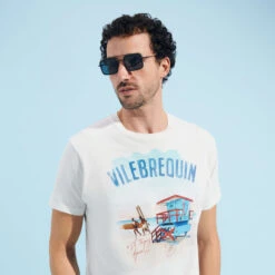 Vilebrequin Cotton Men T-shirt Malibu Lifeguard 13 Vilebrequin Cotton Men T-shirt Malibu Lifeguard -Outdoor Beach & Swimwear PTSU3P95 003 supp2 3920x3920 1