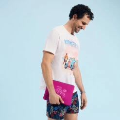 Vilebrequin Cotton Men T-shirt Waiting For Sun -Outdoor Beach & Swimwear PTSU3P96 151 supp1 3920x3920 1