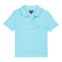 Vilebrequin Linen Boys Polo Shirt Solid