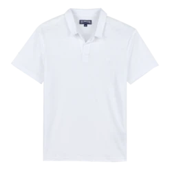 Vilebrequin Men Linen Jersey Polo Shirt Solid