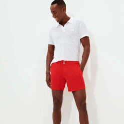 Vilebrequin Men Linen Jersey Polo Shirt Solid -Outdoor Beach & Swimwear PYRE9O00 010 supp2 3920x3920 1