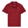 Vilebrequin Men Linen Jersey Polo Shirt Solid -Outdoor Beach & Swimwear PYRE9O00 254 front 3920x3920 1