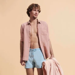 Vilebrequin Men Linen Bermuda Shorts Mineral Dye -Outdoor Beach & Swimwear RRYH3U10 299 supp1 3920x3920 1