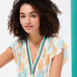 Women Mini Dress Iridescent Flowers Of Joy- Vilebrequin X Poupette St Barth -Outdoor Beach & Swimwear SSAU2X17 219 supp1 3920x3920 1