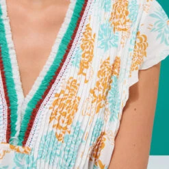 Women Mini Dress Iridescent Flowers Of Joy- Vilebrequin X Poupette St Barth -Outdoor Beach & Swimwear SSAU2X17 219 supp3 3920x3920 1