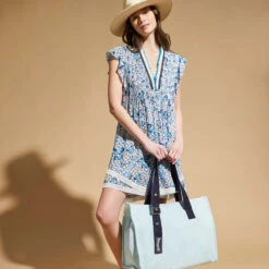 Women Mini Dress Iris Lace- Vilebrequin X Poupette St Barth -Outdoor Beach & Swimwear SSAU3X21 301 supp1 3920x3920 1