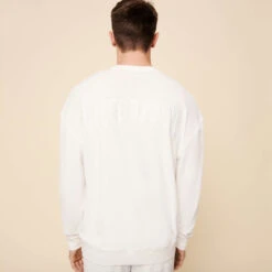 Vilebrequin Unisex Terry Sweatshirt Solid -Outdoor Beach & Swimwear SWEC3Q02 052 backworn 3920x3920 1