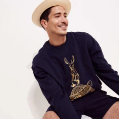 Vilebrequin Men Cotton Sweatshirt The Year Of The Rabbit 12 Vilebrequin Men Cotton Sweatshirt The Year Of The Rabbit -Outdoor Beach & Swimwear SWEC3S22 390 supp1 3920x3920 1
