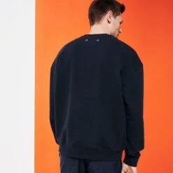 Vilebrequin Men Cotton Sweatshirt Stars Gift -Outdoor Beach & Swimwear SWEC3S24 390 backworn 3064x3064 1
