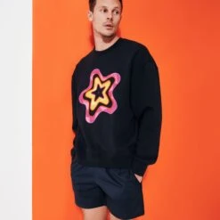 Vilebrequin Men Cotton Sweatshirt Stars Gift -Outdoor Beach & Swimwear SWEC3S24 390 supp5 3064x3064 1