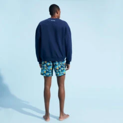 Vilebrequin Men Organic Cotton Sweatshirt Piranhas 11 Vilebrequin Men Organic Cotton Sweatshirt Piranhas -Outdoor Beach & Swimwear SWEU3S17 390 backworn 3920x3920 1