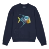 Vilebrequin Men Organic Cotton Sweatshirt Piranhas 1 Vilebrequin Men Organic Cotton Sweatshirt Piranhas -Outdoor Beach & Swimwear SWEU3S17 390 front 3920x3920 1