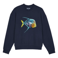 Vilebrequin Men Organic Cotton Sweatshirt Piranhas