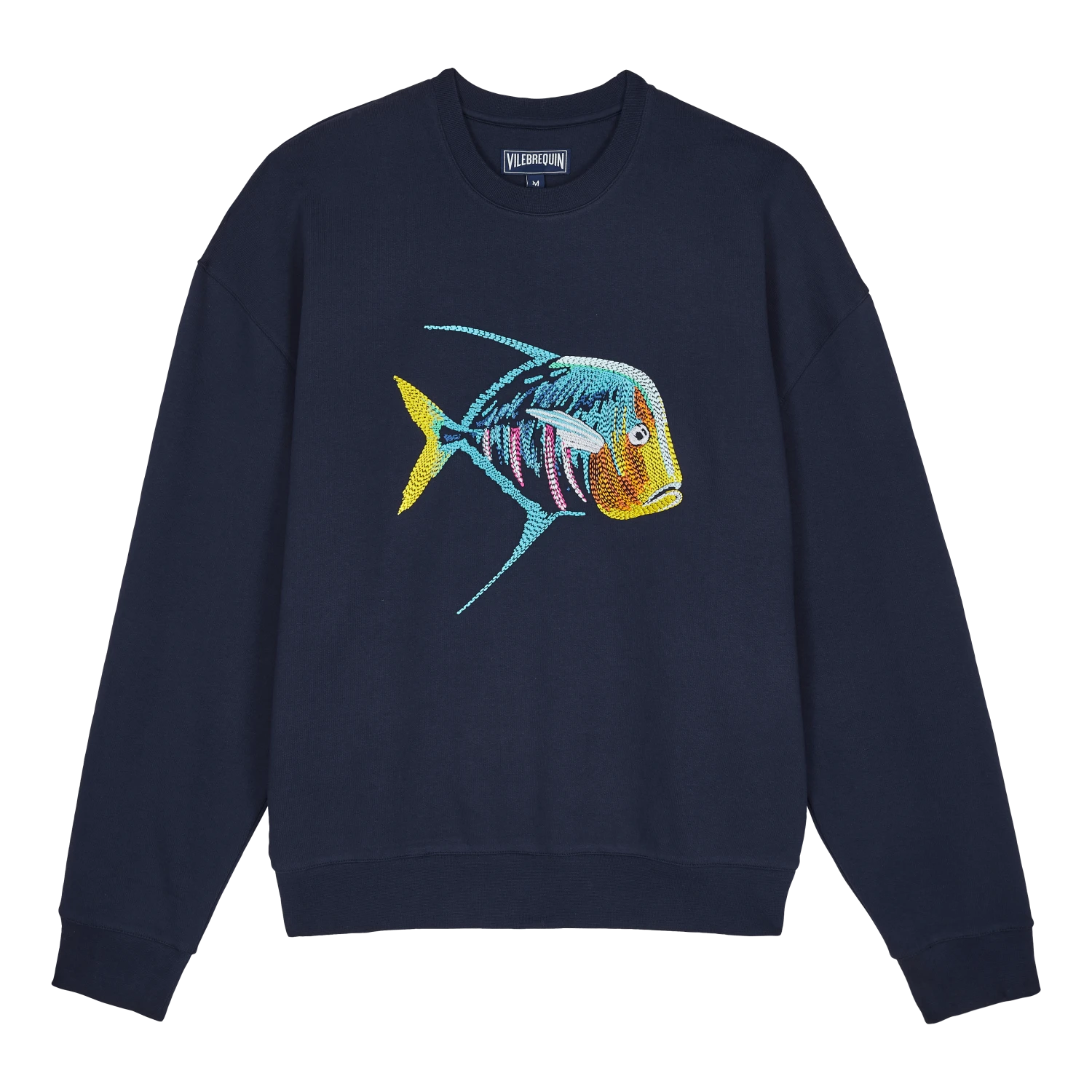 Vilebrequin Men Organic Cotton Sweatshirt Piranhas 3 Vilebrequin Men Organic Cotton Sweatshirt Piranhas