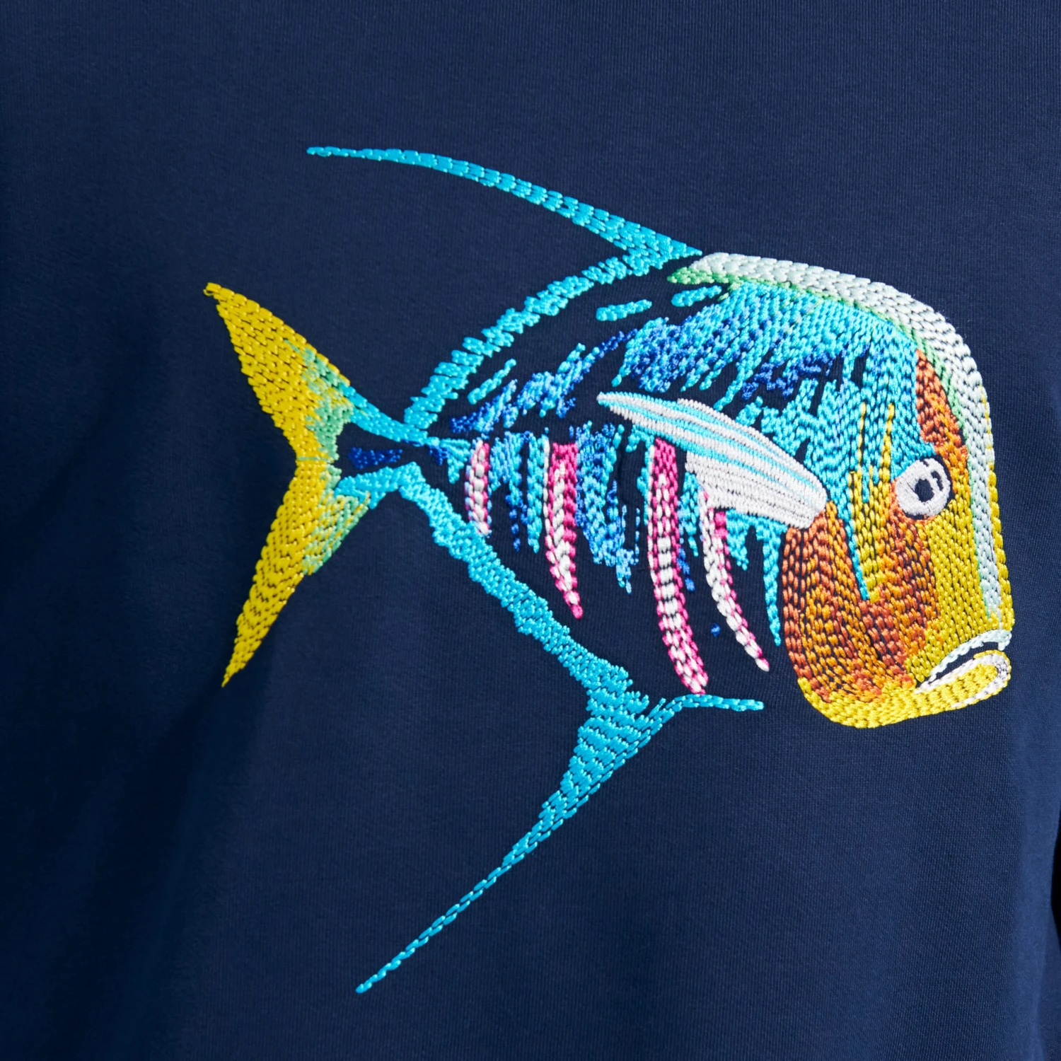 Vilebrequin Men Organic Cotton Sweatshirt Piranhas 7 Vilebrequin Men Organic Cotton Sweatshirt Piranhas - Image 5