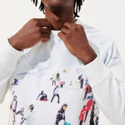 Men Cotton Sweatshirt Ski - Vilebrequin X Massimo Vitali -Outdoor Beach & Swimwear SWT8563H 330 supp2 3920x3920 1