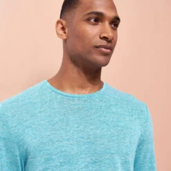 Vilebrequin Unisex Linen Long Sleeves T-shirt Solid -Outdoor Beach & Swimwear TALU2O00 374 supp1 3920x3920 1