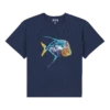 Vilebrequin Boys Organic Cotton T-Shirt Piranhas -Outdoor Beach & Swimwear TDYU3P80 390 front 3920x3920 1