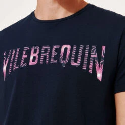 Vilebrequin Men Cotton T-Shirt Hypno Shell -Outdoor Beach & Swimwear THOC3P11 390 supp1 3920x3920 1