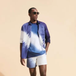 Vilebrequin Men Organic Cotton T-shirt Tie & Dye -Outdoor Beach & Swimwear TRKH3P15 367 supp2 3920x3920 1