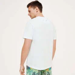 Vilebrequin Men Organic Cotton T-Shirt Solid -Outdoor Beach & Swimwear TTNU0P00 348 backworn 3920x3920 1