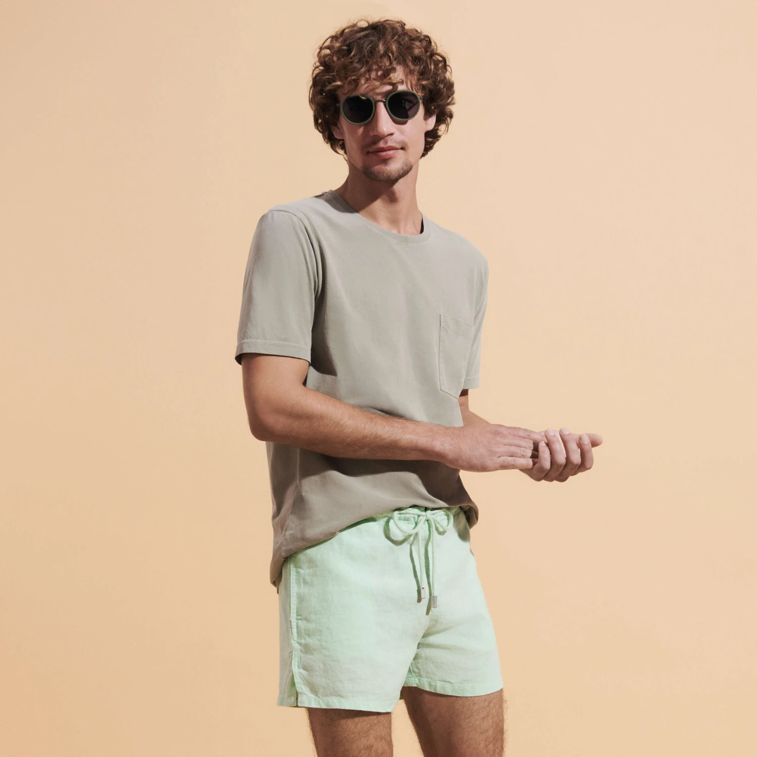 Vilebrequin Men Organic Cotton T-shirt Solid 7 Vilebrequin Men Organic Cotton T-shirt Solid - Image 5