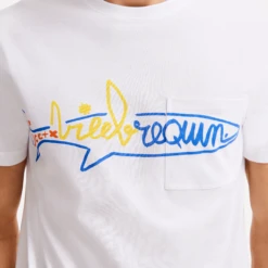 Men Cotton T-shirt Vilebrequin Squale - Vilebrequin X JCC+ - Limited Edition -Outdoor Beach & Swimwear TUSH9P20 010 supp1 3920x3920 1