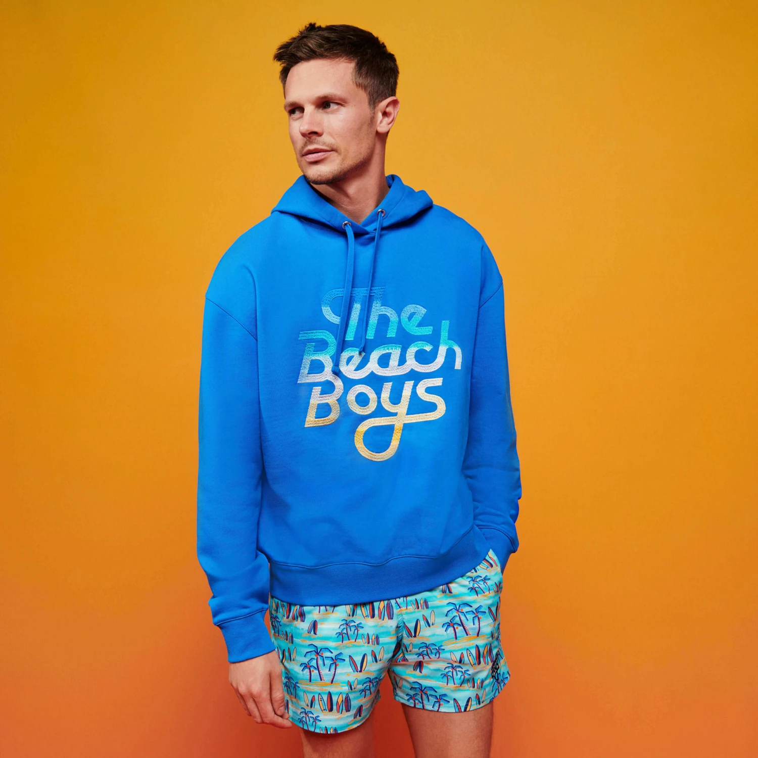 Men Hoodie Gradient Embroidered Logo - Vilebrequin X The Beach Boys 8 Men Hoodie Gradient Embroidered Logo - Vilebrequin X The Beach Boys - Image 6